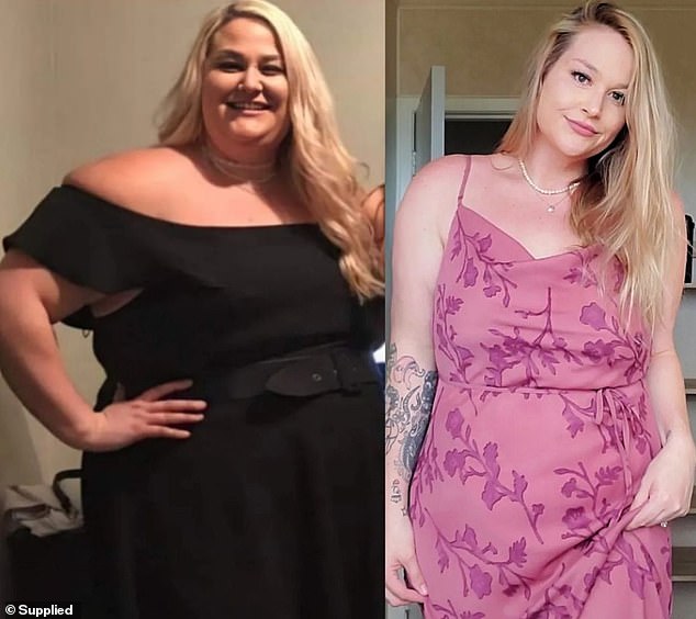 Claire Burt from New Zealand developed a crippling binge eating disorder at age 28 and refused to leave the house because of her appearance