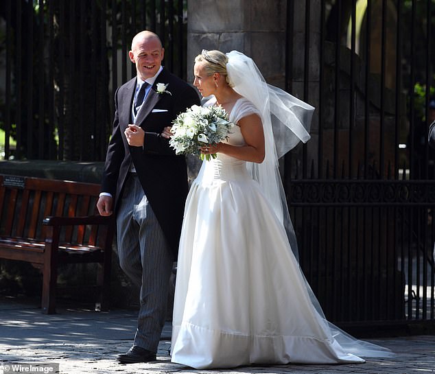 In a departure from the typical marriage choices of her royal relatives, Zara Tindall became the first granddaughter of Queen Elizabeth to marry in Scotland 13 years ago today. Above: Zara married rugby beau Mike Tindall at Canongate Kirk in Edinburgh on July 30, 2011