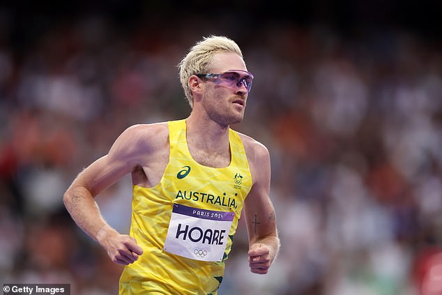 Ollie Hoare (pictured) has received an encouraging message from the mother of 100m sprint champion Noah Lyles