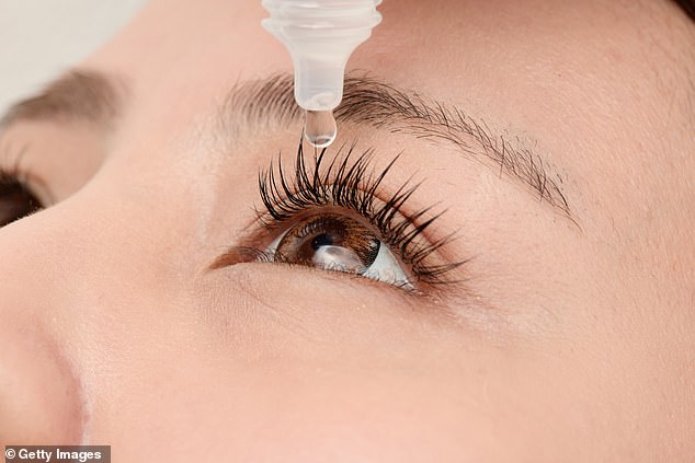 The once-daily eye drops help prevent patients from going blind by combating a build-up of pressure in the eyeball. Pictured: Stock photo