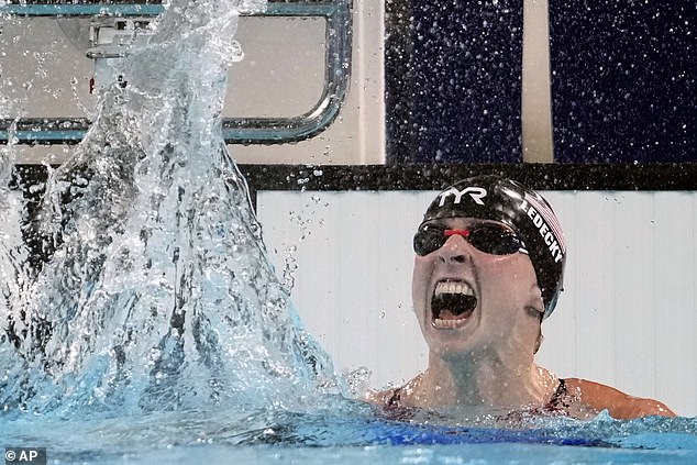 Ledecky earned her eighth Olympic gold medal and twelfth podium finish overall