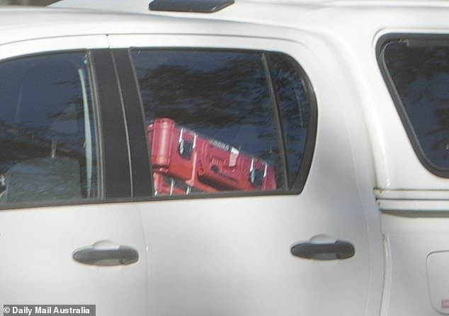 Forensic equipment was seen in one of the arriving cars