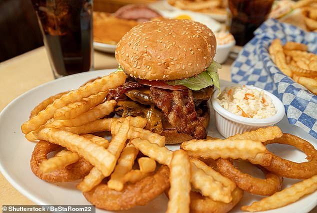 A Chinese study found that stars were getting a steroid from eating burgers made from Australian beef (stock image)