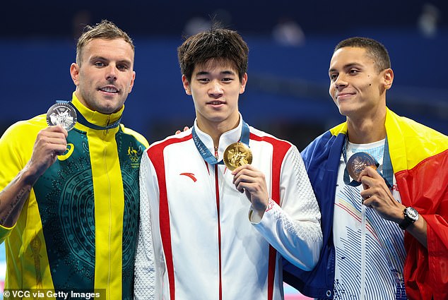 Australian swimming coach Brett Hawke said Zhanle's astonishing time was 'not real'