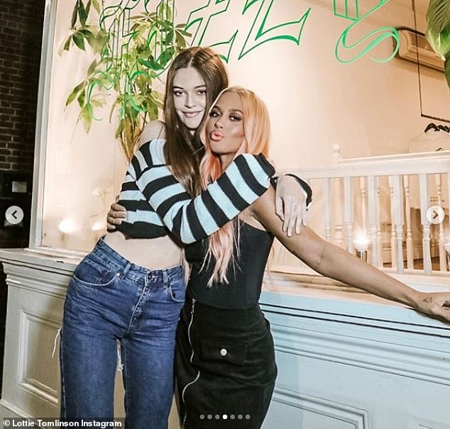 Just three years later, she suffered another devastating loss when her little sister Félicité passed away in 2019 at the age of 18 from an accidental drug overdose. She admitted she 'never expected' things to get worse after losing her mother (pictured with Félicité)