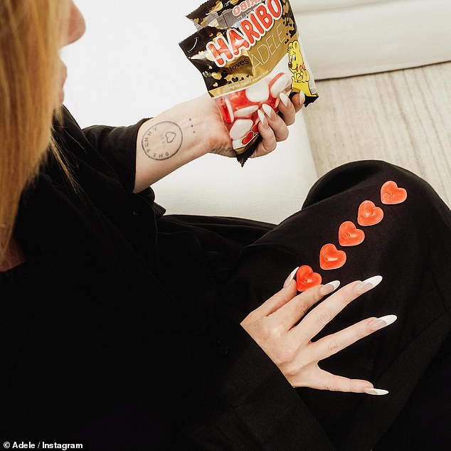 Adele also revealed that German candy brand Haribo has created personalized sweets that you can buy at her concerts