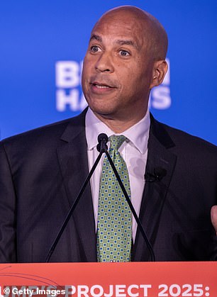 New Jersey Democrat Senator Cory Booker