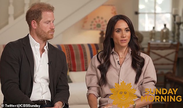 During the interview about cyber abuse, Meghan said she was 'just happy to be part of positive change'