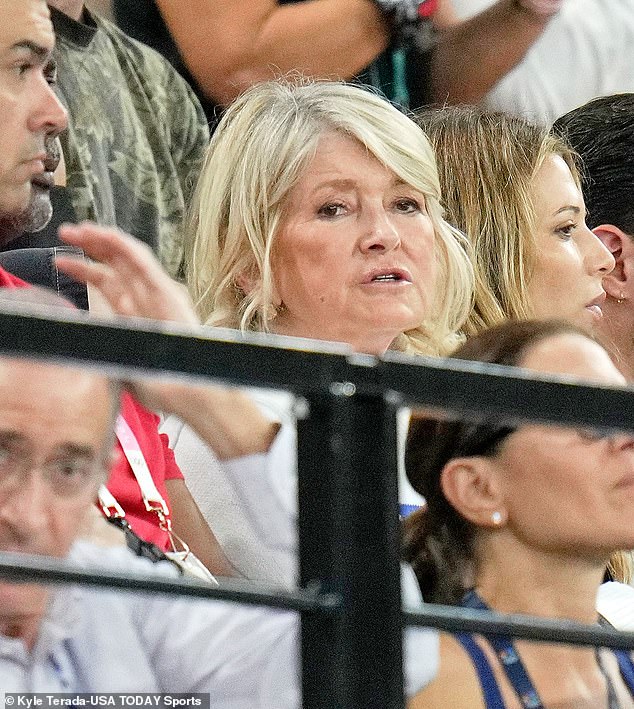 Businesswoman and lifestyle guru Martha Stewart was spotted in the audience