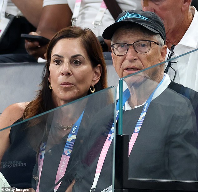 Also in attendance were Microsoft billionaire founder Bill Gates and his girlfriend Paula Hurd