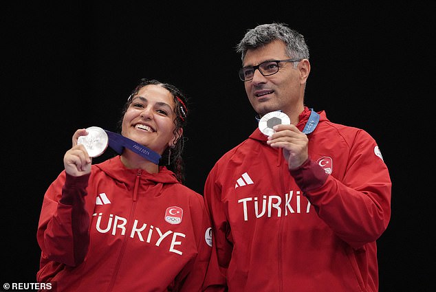 Dikec, together with his partner Sevval Ilayda Tarhan, won the silver medal in the 10m air pistol mixed team event