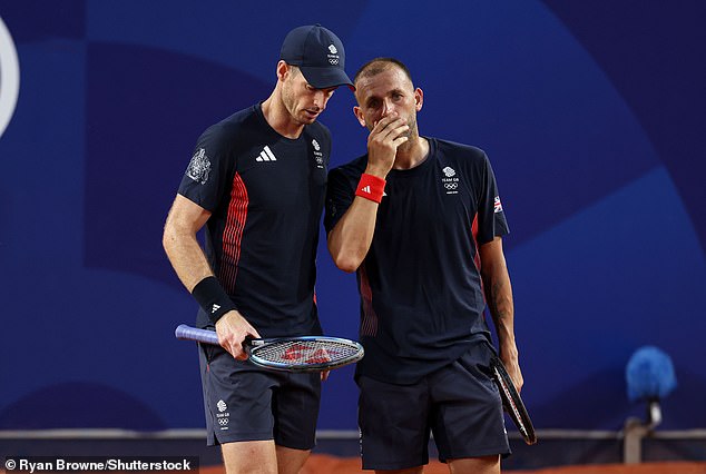 Murray and Team GB partner Dan Evans lost in the quarter-finals of the Olympic men's doubles