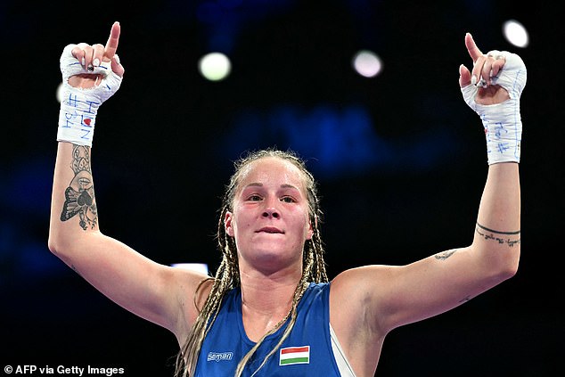 Khelif will face Hungarian Anna Luca Hamori in the women's welterweight quarterfinals