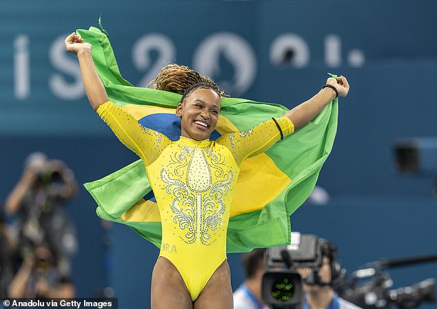 Brazilian icon Rebeca Andrade won silver after a neck-and-neck race with Biles