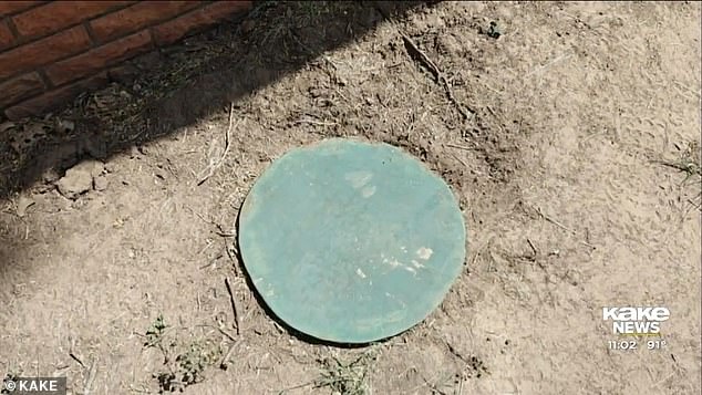 His mother said he was playing outside when he stepped on the hole cover - which had slid a little way off the hole