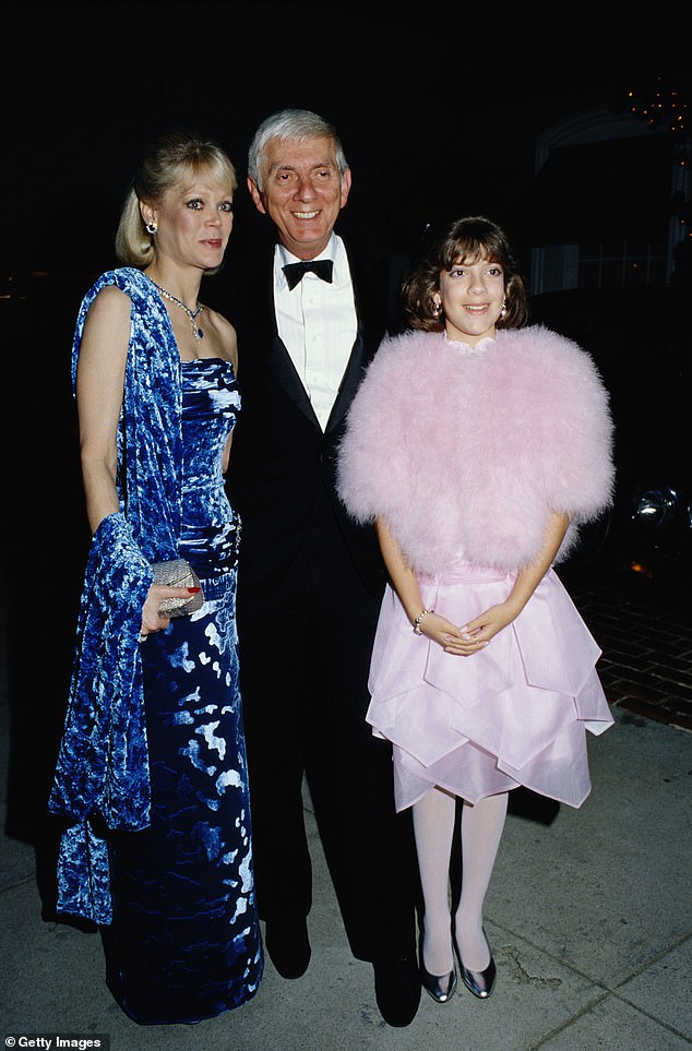 The money worries are in contrast to the Hollywood luxury Spelling grew up in, as her late father Aaron Spelling produced hit series such as Dynasty, Charlie's Angels and The Love Boat. Aaron, Candy and Tori Spelling pictured in LA in 1986