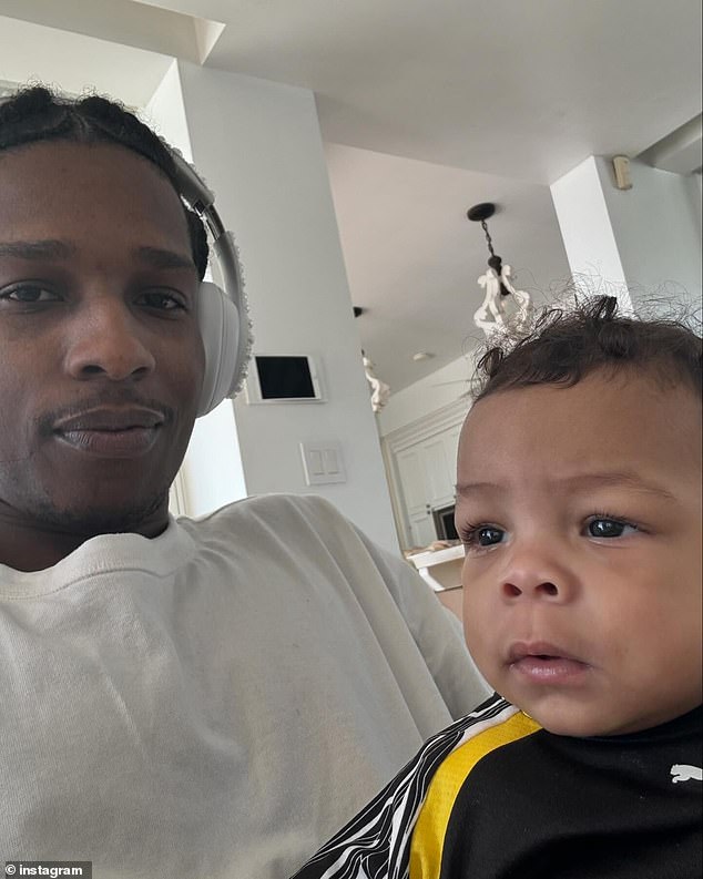 A$AP Rocky—real name Rakim Athelaston Mayers—shares both boys with billionaire Rihanna, 36