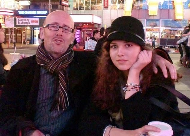 Sean O'Neill, journalist for The Times, pictured with his daughter Maeve who died in October 2021