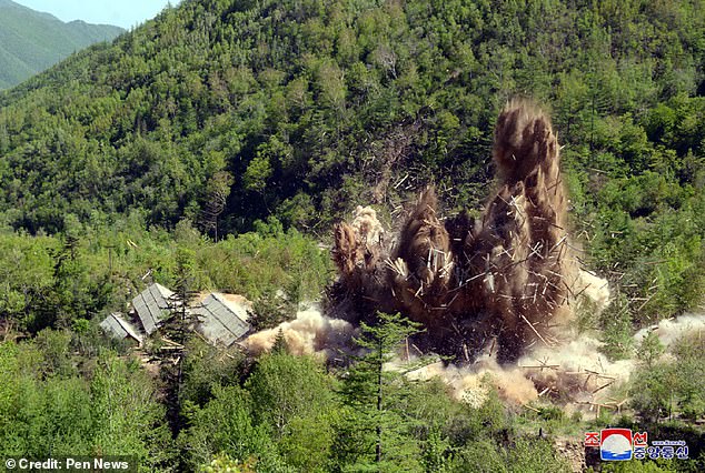 The nuclear test site was reportedly destroyed in 2018