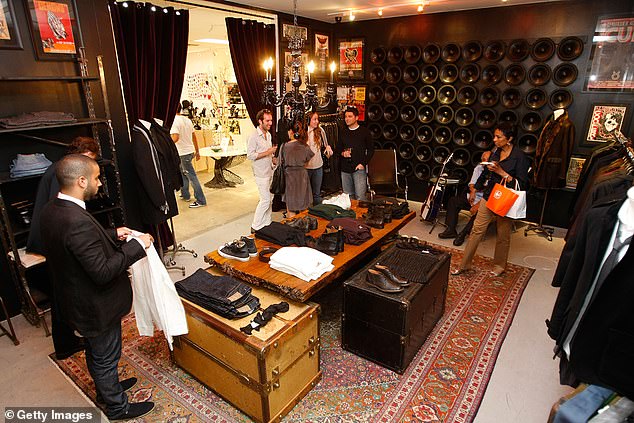 The store was founded in 1961 and has become a fixture in the Los Angeles fashion scene (Pictured: Inside a Santa Monica store in 2008)