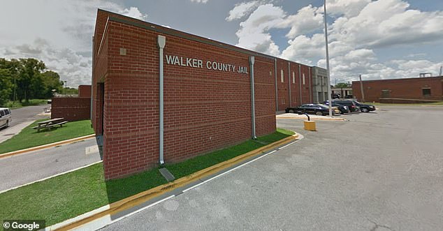 Pictured: Walker County Jail and Walker County Sheriff's Office where Mitchell 'froze to death'