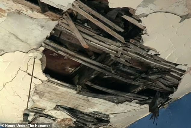 Before a buyer purchased the property to renovate it, the nine-bedroom hotel had collapsed in places