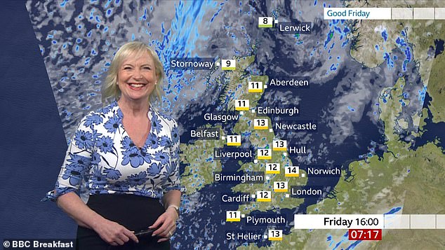 The newsreader claimed the meteorologist was 'not important' after Carol made an awkward gaffe