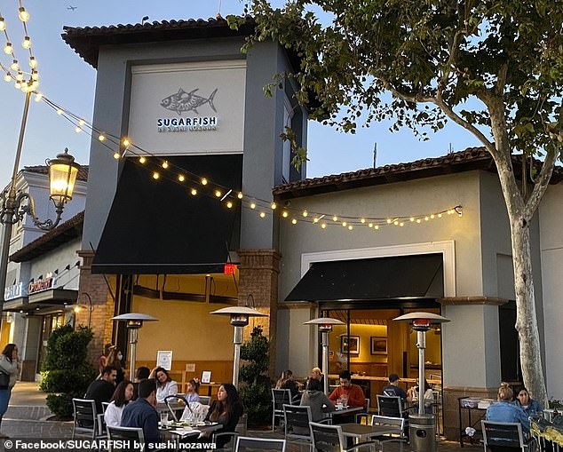 It started after Jake shared his hilarious conversation with popular sushi chain Sugarfish on the topic (Sugarfish's Los Angeles location shown)