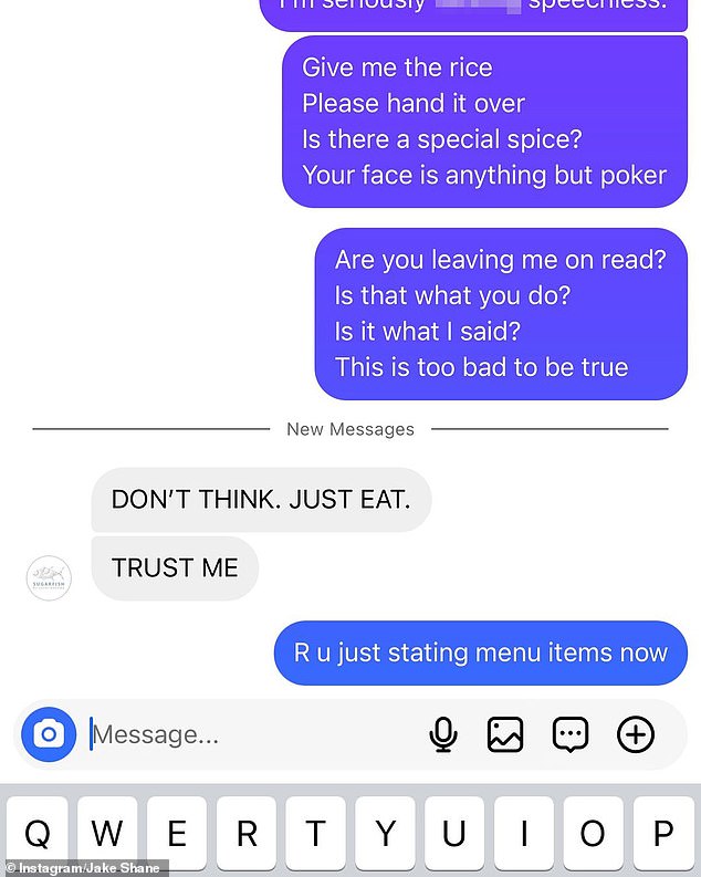 He shared screenshots of the exchange on Instagram, and it sparked a huge debate