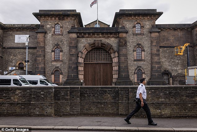 De Sousa Abreu was a prison officer at HMP Wandsworth (pictured) when the explicit footage was filmed - her friend claimed she was 'forced' to do so by prisoners