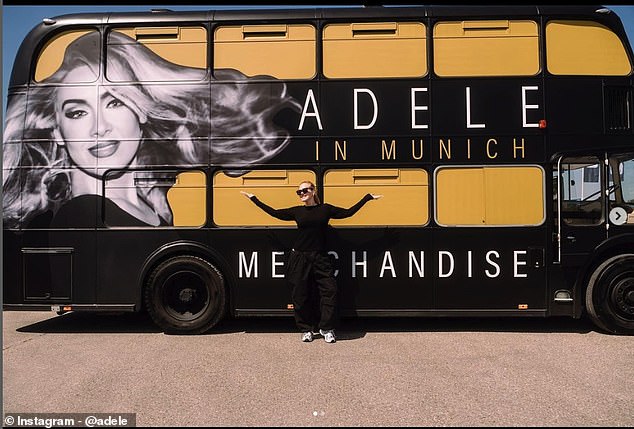 As part of the experience, there is an exhibition centre called 'Adele World' - the size of almost 60 football fields - with a Ferris wheel, a beer garden and a variety of food trucks, as well as a wine bar named after Adele's song 'I Drink Wine'