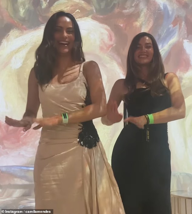 Another playful video clip showed the friends dancing to Charli XCX's song Apple