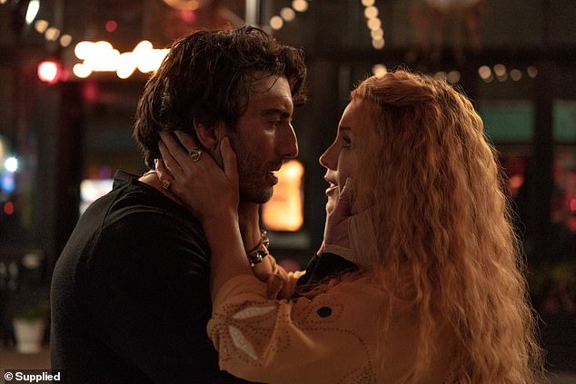 In It Ends With Us (pictured), she plays a woman who fears her neurosurgeon husband (director Justin Baldoni) may be abusive, so she seeks help from an old flame she's recently reconnected with (Sklenar)