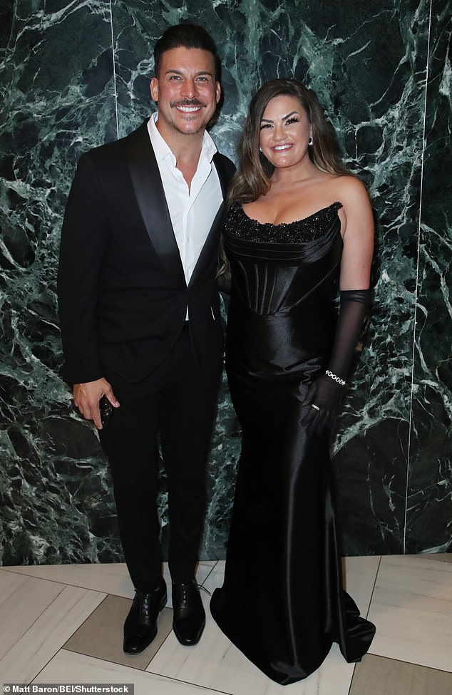 He missed a large portion of filming for their Vanderpump Rules spinoff The Valley, but he'll reportedly return to reveal why he sought treatment when the time is right; pictured with Brittany in April in Washington, DC