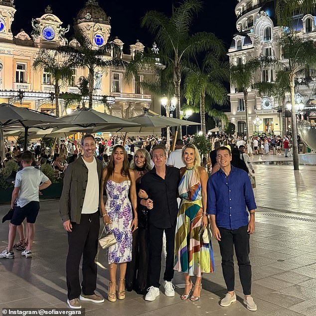 Sofia has been sharing a number of glimpses into her luxury vacation on Instagram, with the latest showing a snap of her, Justin and friends in Monaco on Tuesday.