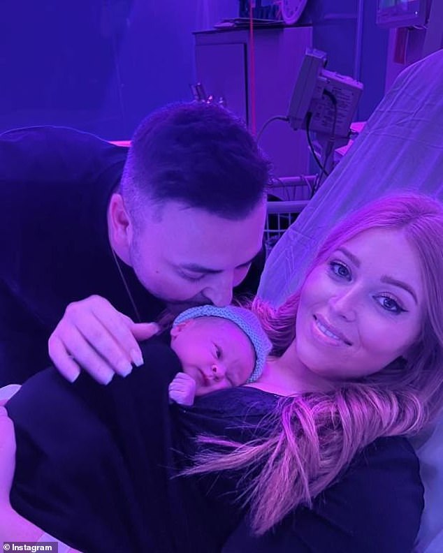 The Pop Idol finalist, who is best known as a member of the '90s group 3SL, shared a number of adorable snaps of the newborn and his partner from the hospital