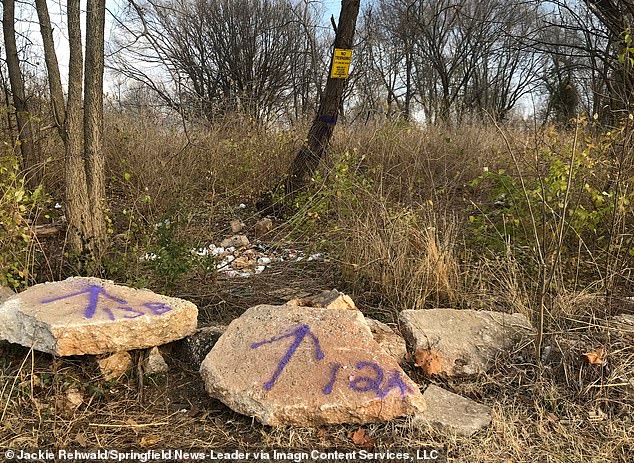 Landowners often paint other objects within their property lines besides trees, including rocks. Some also combine the painted markings with actual 