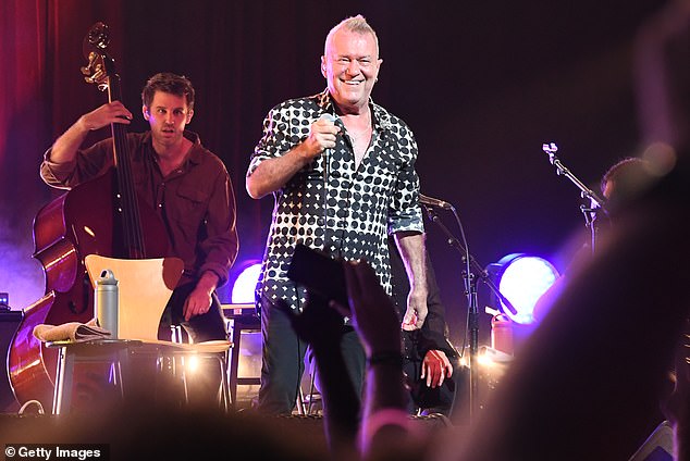 Jimmy told fans he needed hip surgery after experiencing severe pain following a run of shows in New Zealand. Pictured: Jimmy at Bluesfest in March