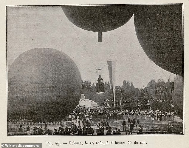 Ballooning was once held during the Olympic Games, in Paris in 1900. Pictured is the ballooning event of the 1900 Olympic Games at Le Parc d'aerostation in Paris.