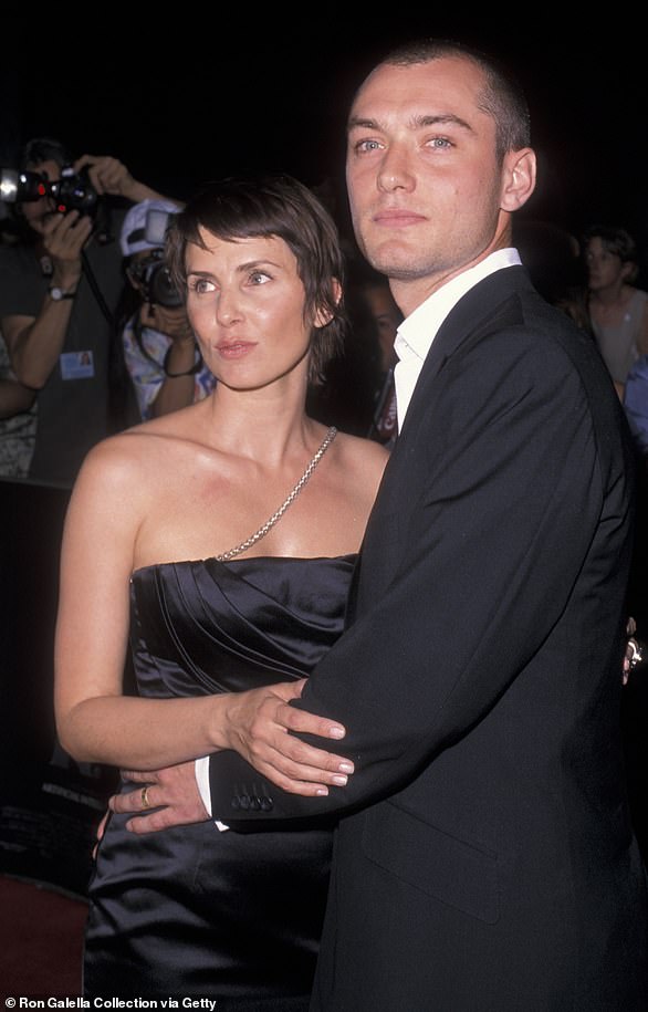 Frost met Jude Law in 1994 and they married in 1997. They divorced in 2003. Sadie later said that Law was the love of her life and that they had a very successful marriage (pictured in June 2001)