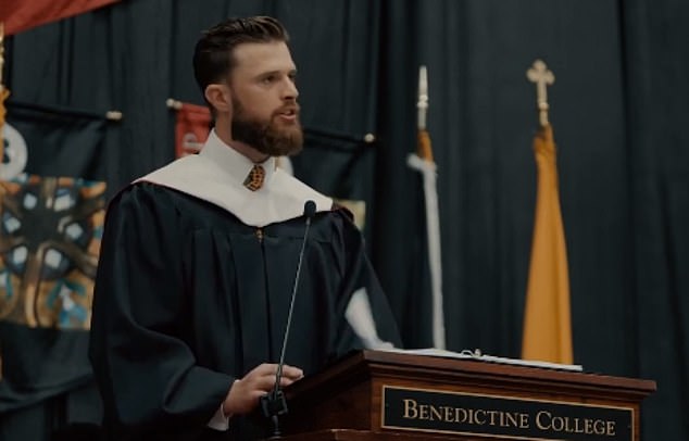 Butker explained his views on gender roles for men and women at Benedictine College