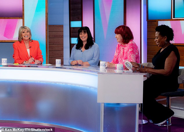 Opening the show she announced to the audience: 'Welcome to your first Loose Women of the week, it's great to have you with us!'