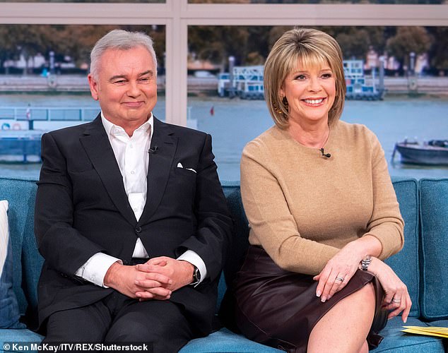 She took an extended break from the ITV show after it was announced in May that the couple would split after 14 years of marriage (pictured together in 2019)