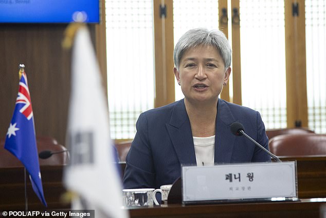 Penny Wong (pictured) is a trusted ally of Albo, one of his three amigos, according to a Labour MP