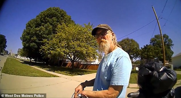 Video shows the bearded fugitive identifying himself as 