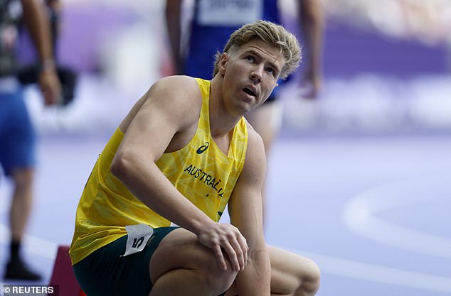 The reigning Olympic bronze medalist was forced to withdraw before the high jump began