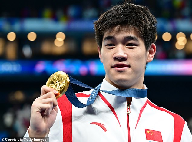 Chalmers finished second to the Chinese star in the men's 100m freestyle final