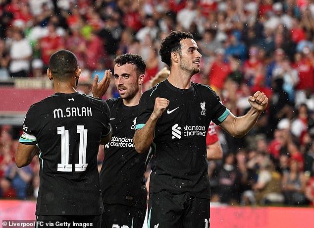 Curtis Jones, who is enjoying life with Arne Slot as coach, scored Liverpool's second against United