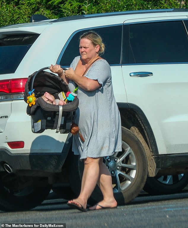 Najen Naylor, seen here, did not deny the story when approached by DailyMail.com at her home in the millionaires' New York playground, The Hamptons