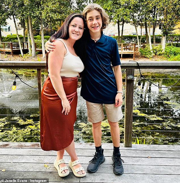 1722740740 762 Teen Mom star Jenelle Evans son Jace towers over his